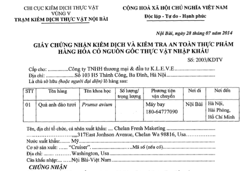 tin doanh nghiep - 4 điều nên biết khi mua cherry Mỹ ́ tin doanh nghiep - 4 điều nên biết khi mua cherry Mỹ ́